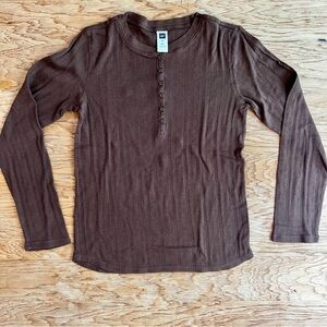 Gap Brown Long Sleeve Shirt